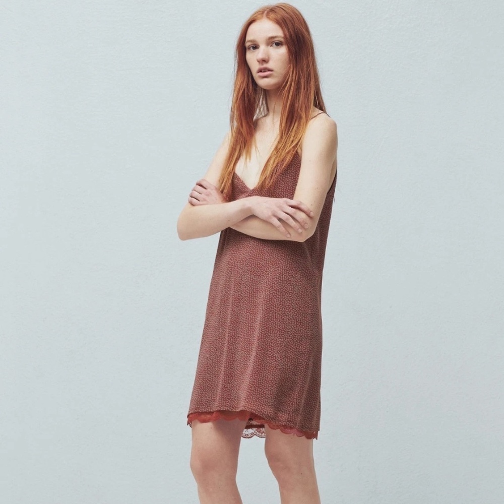 Mango slip floral dress